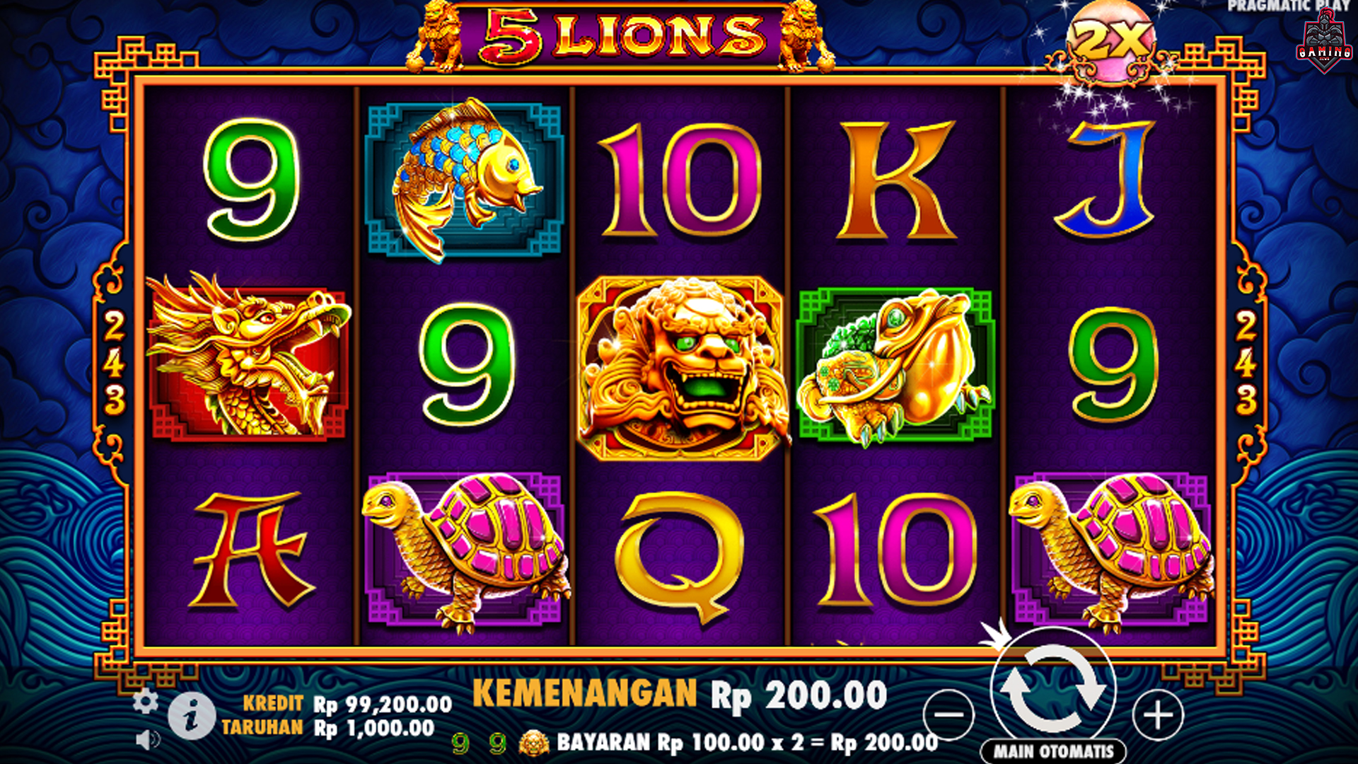 Modal 10 Ribu Bisa Jadi 1 Juta? Ini Cara Main 5 Lions di Ruby8000